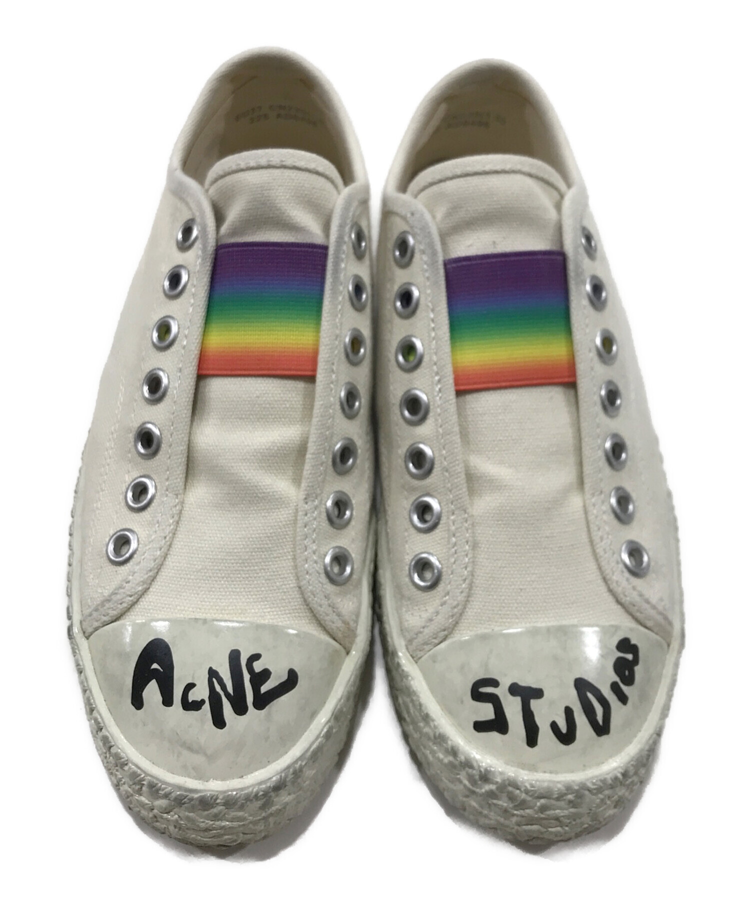 中古・古着通販】Acne studios (アクネ ストゥディオス) Ballow Rainbow Sneakers アイボリー  サイズ:EU37/CN235（1.5）｜ブランド・古着通販 トレファク公式【TREFAC FASHION】スマホサイト