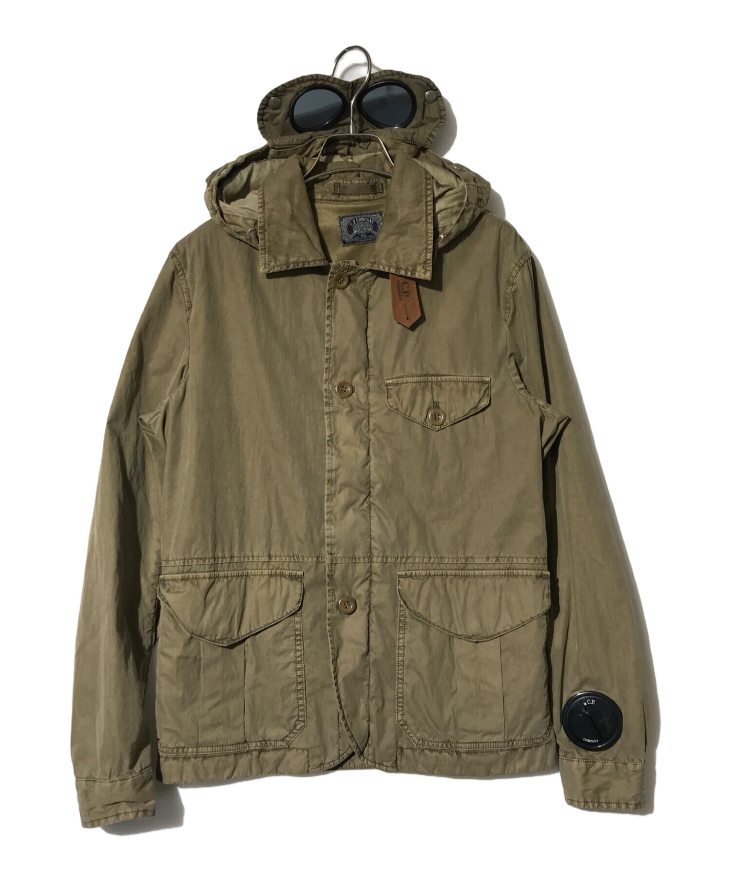 中古・古着通販】C.P COMPANY (シーピーカンパニー) Pigment Dyed Mille Miglia Goggle Jacket  ベージュ サイズ:44｜ブランド・古着通販 トレファク公式【TREFAC FASHION】スマホサイト