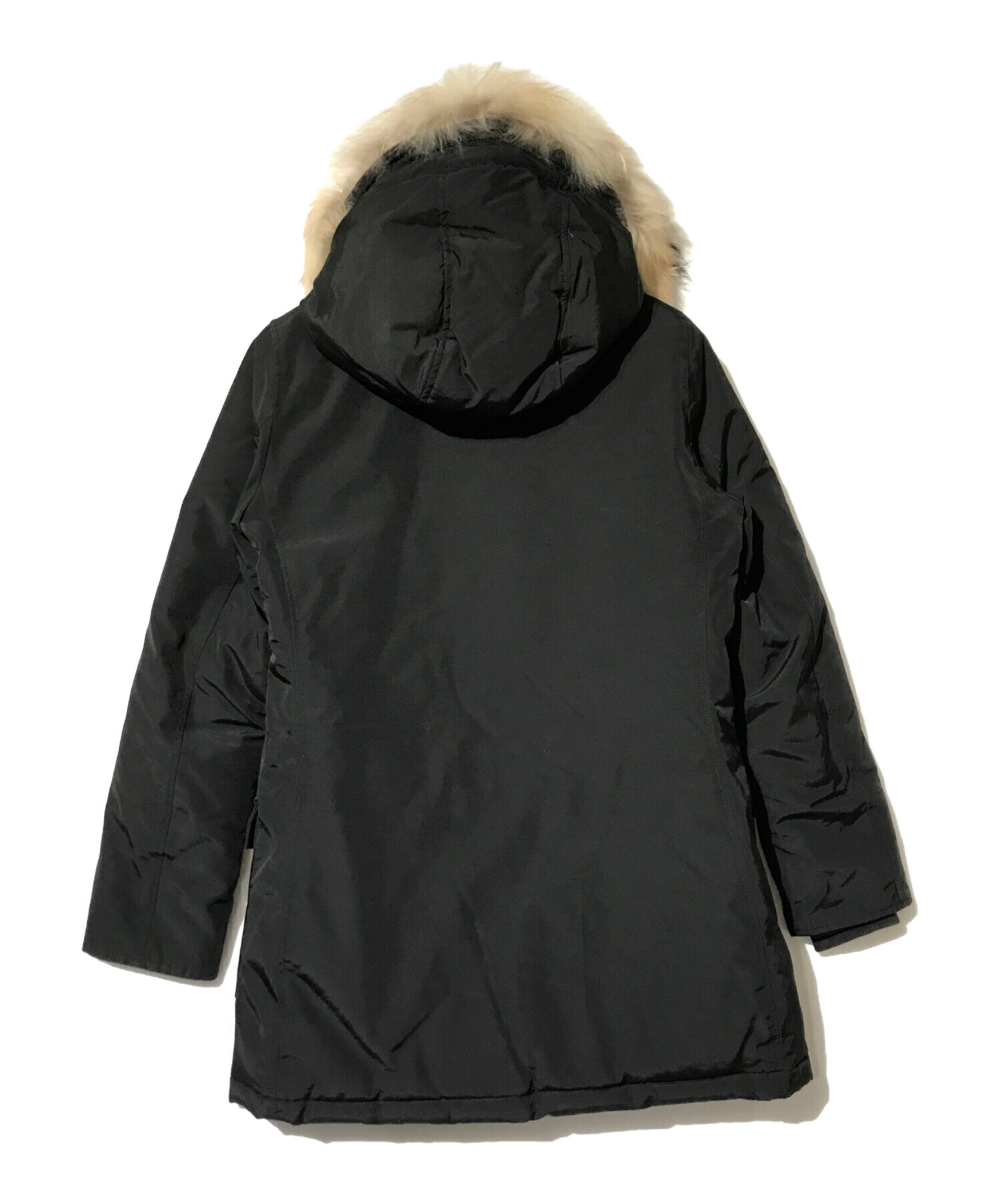 WOOLRICH (ウールリッチ) ファー付ダウンジャケット ブラック サイズ:XS