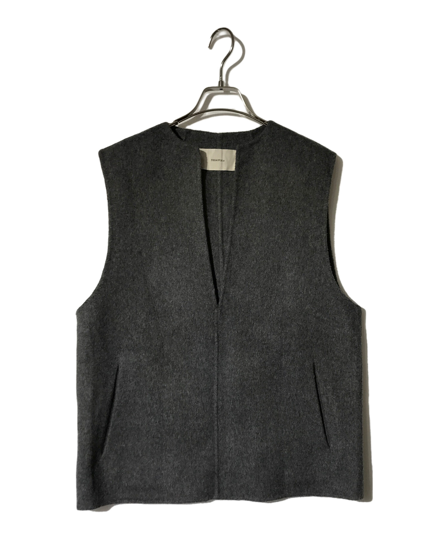 TODAYFUL (トゥデイフル) Keyneck Wool Vest グレー サイズ:FREE