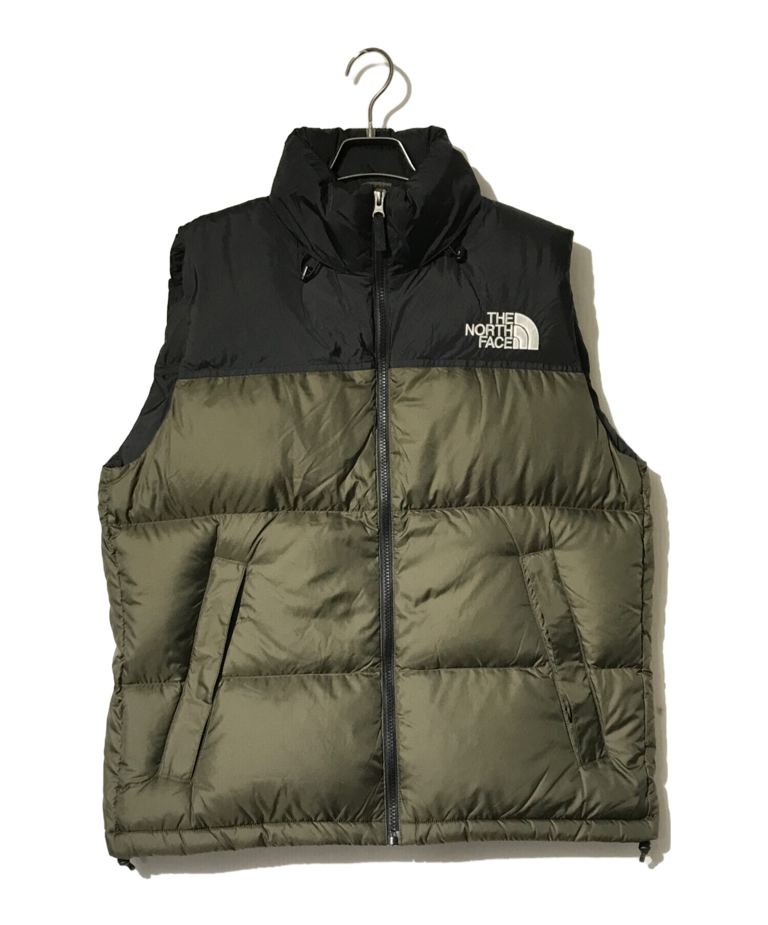 中古・古着通販】THE NORTH FACE (ザ ノース フェイス) ダウンベスト オリーブ×ブラック サイズ:M 未使用品｜ブランド・古着通販  トレファク公式【TREFAC FASHION】スマホサイト