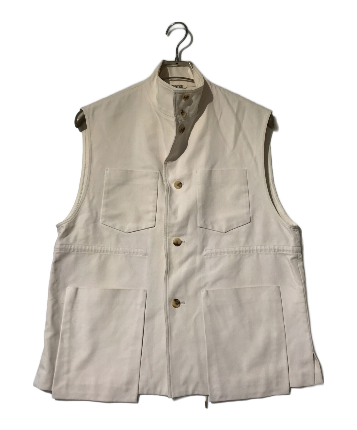 中古・古着通販】AURALEE (オーラリー) Hard Twist Double Cloth Vest ホワイト サイズ:1｜ブランド・古着通販  トレファク公式【TREFAC FASHION】スマホサイト