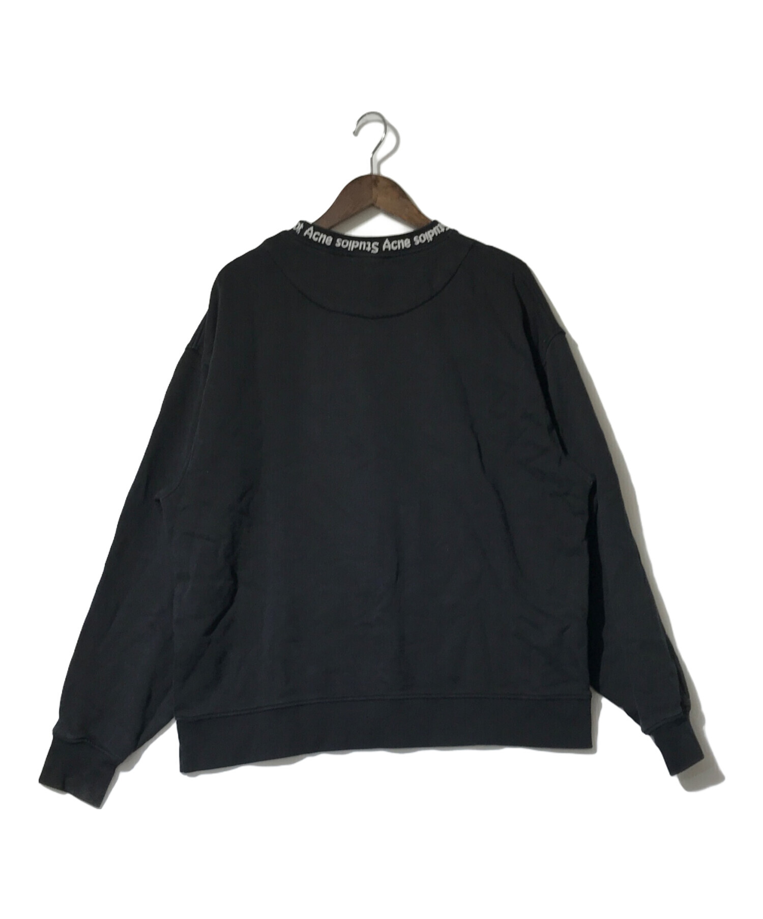 中古・古着通販】Acne studios (アクネ ストゥディオス) Yana Rib 裏起毛 スウェットトレーナー ブラック  サイズ:XXS｜ブランド・古着通販 トレファク公式【TREFAC FASHION】スマホサイト