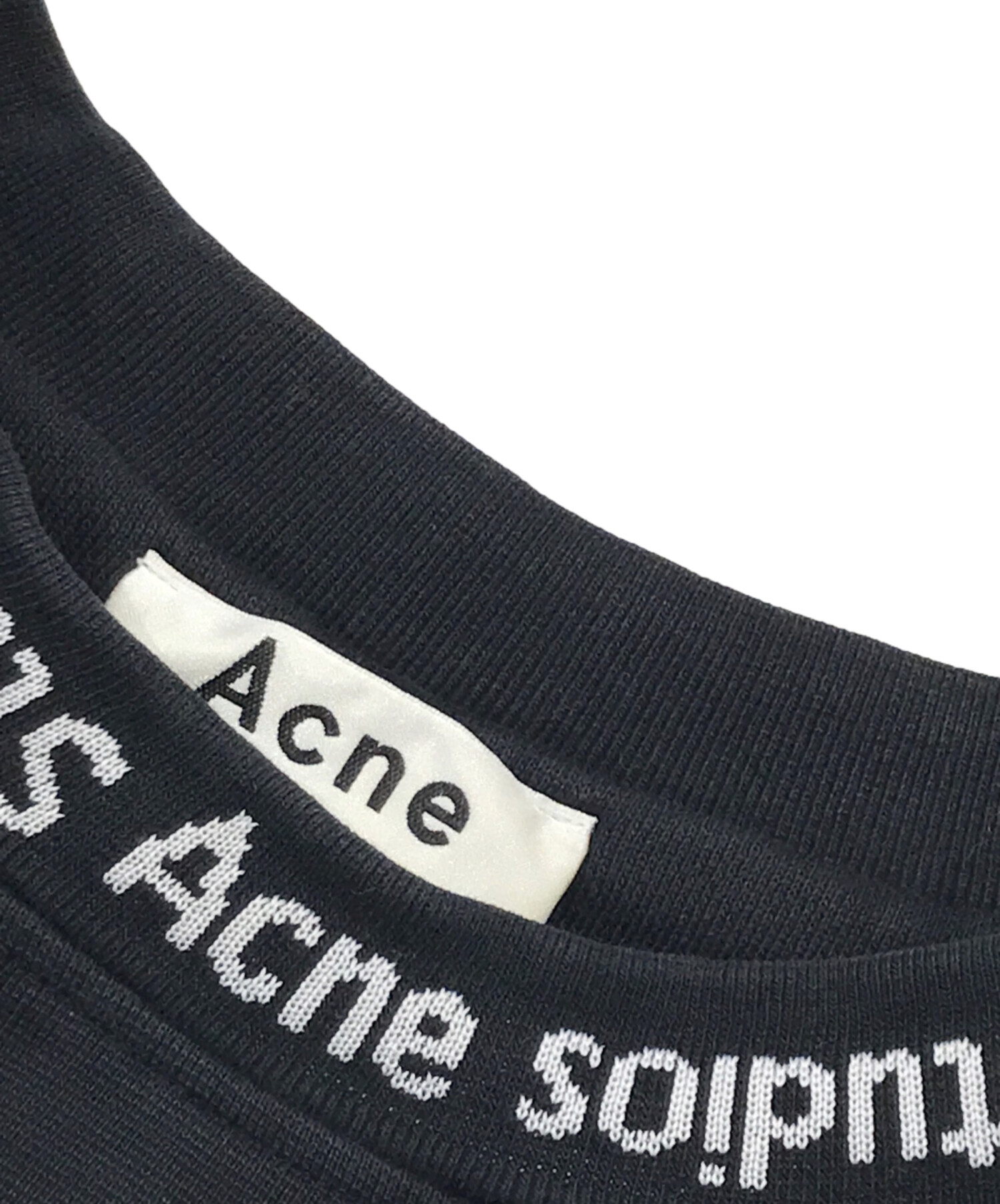 中古・古着通販】Acne studios (アクネ ストゥディオス) Yana Rib 裏起毛 スウェットトレーナー ブラック  サイズ:XXS｜ブランド・古着通販 トレファク公式【TREFAC FASHION】スマホサイト