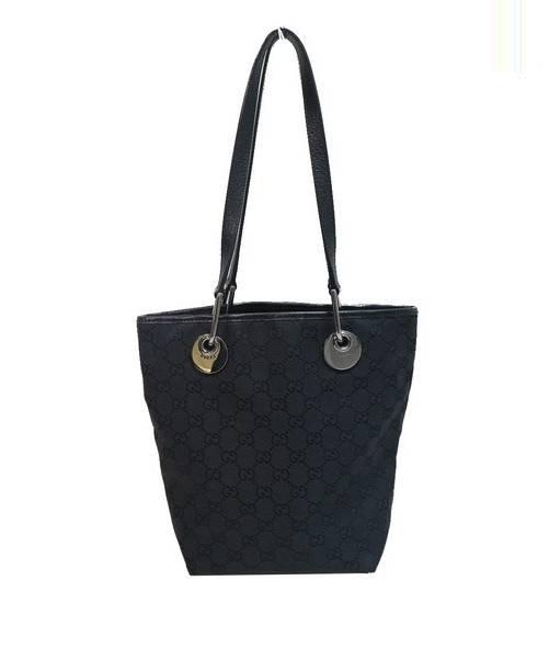 GUCCI (グッチ) バケツ型トートバッグ ブラック 未使用品 120840 002404