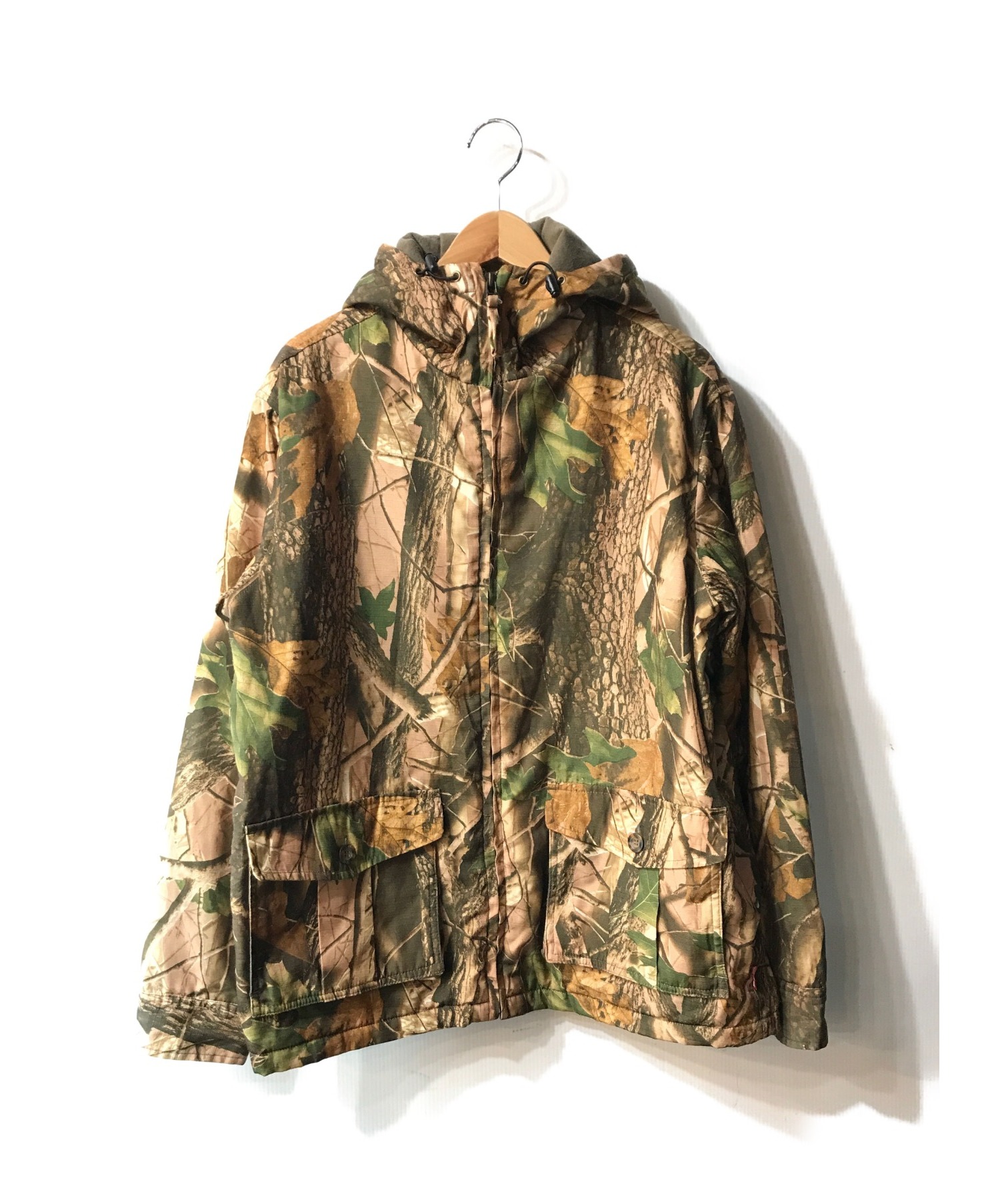 WOOLRICH (ウールリッチ) リアルツリージップジャケット カーキ サイズ:L