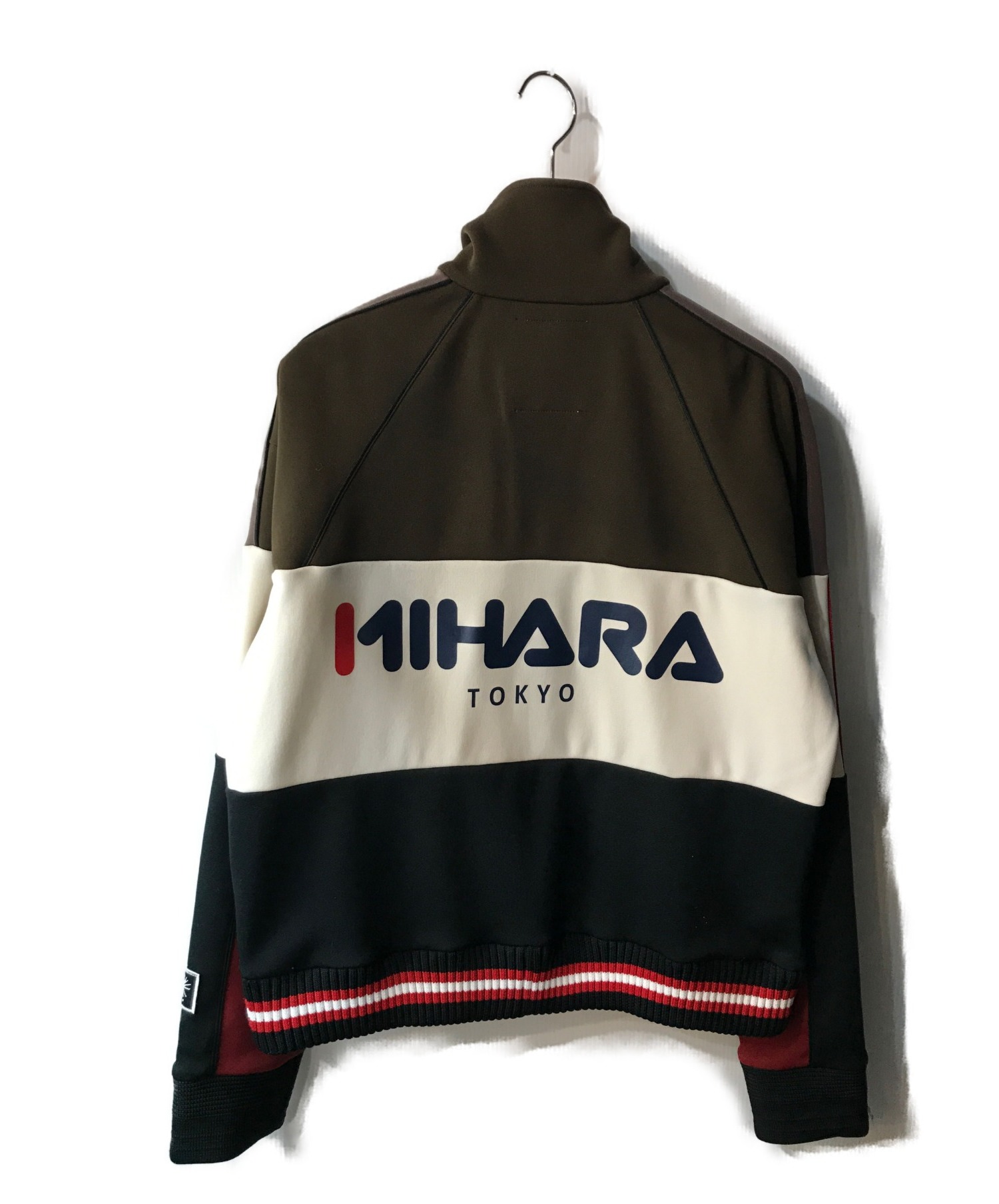 Maison MIHARA YASUHIRO (メゾン ミハラヤスヒロ) Border track jacket/ボーダートラックジャ ブラウン  サイズ:44 20-21AW