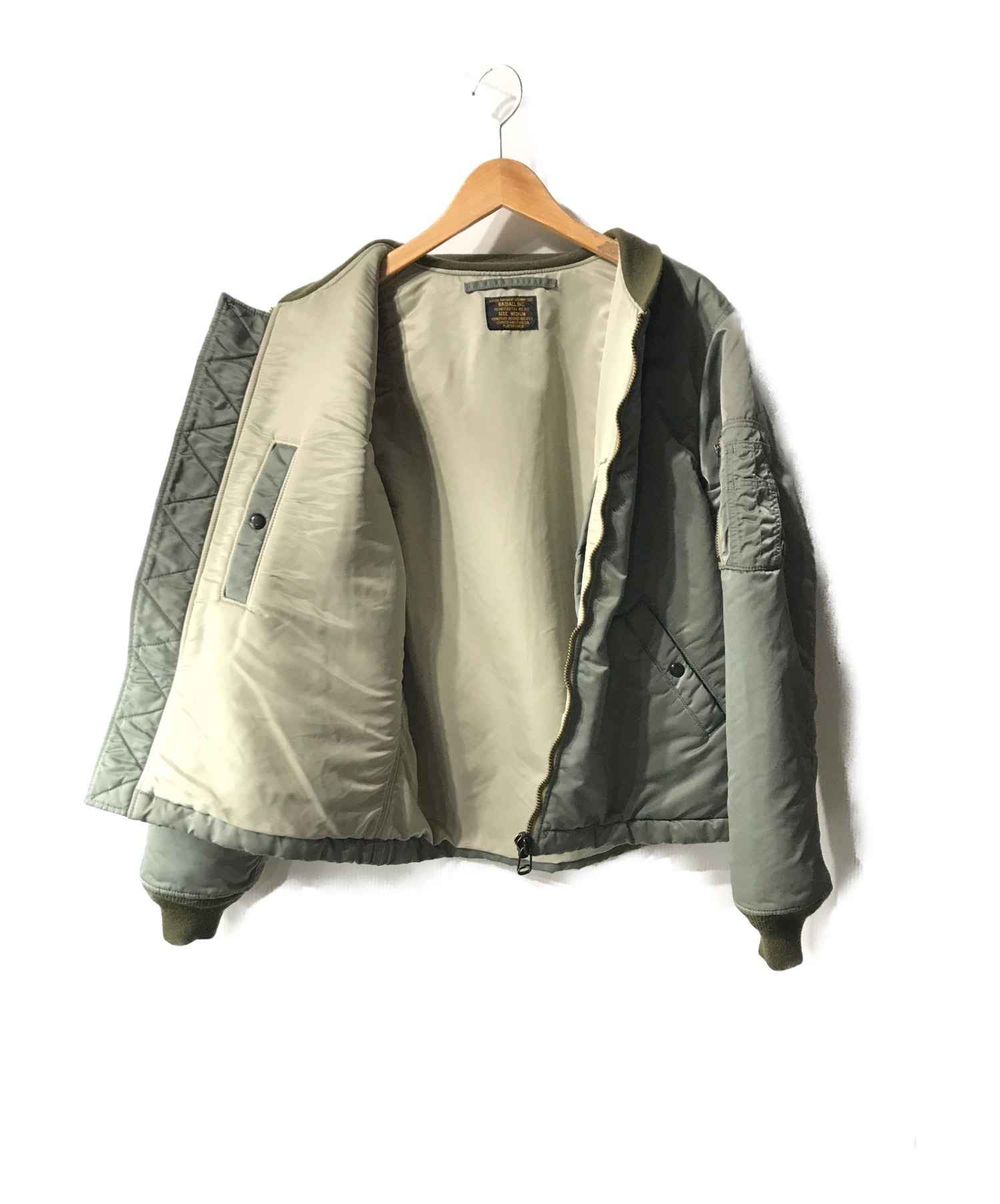 RADIALL (ラディアル) MA-1ジャケット グリーン サイズ:M