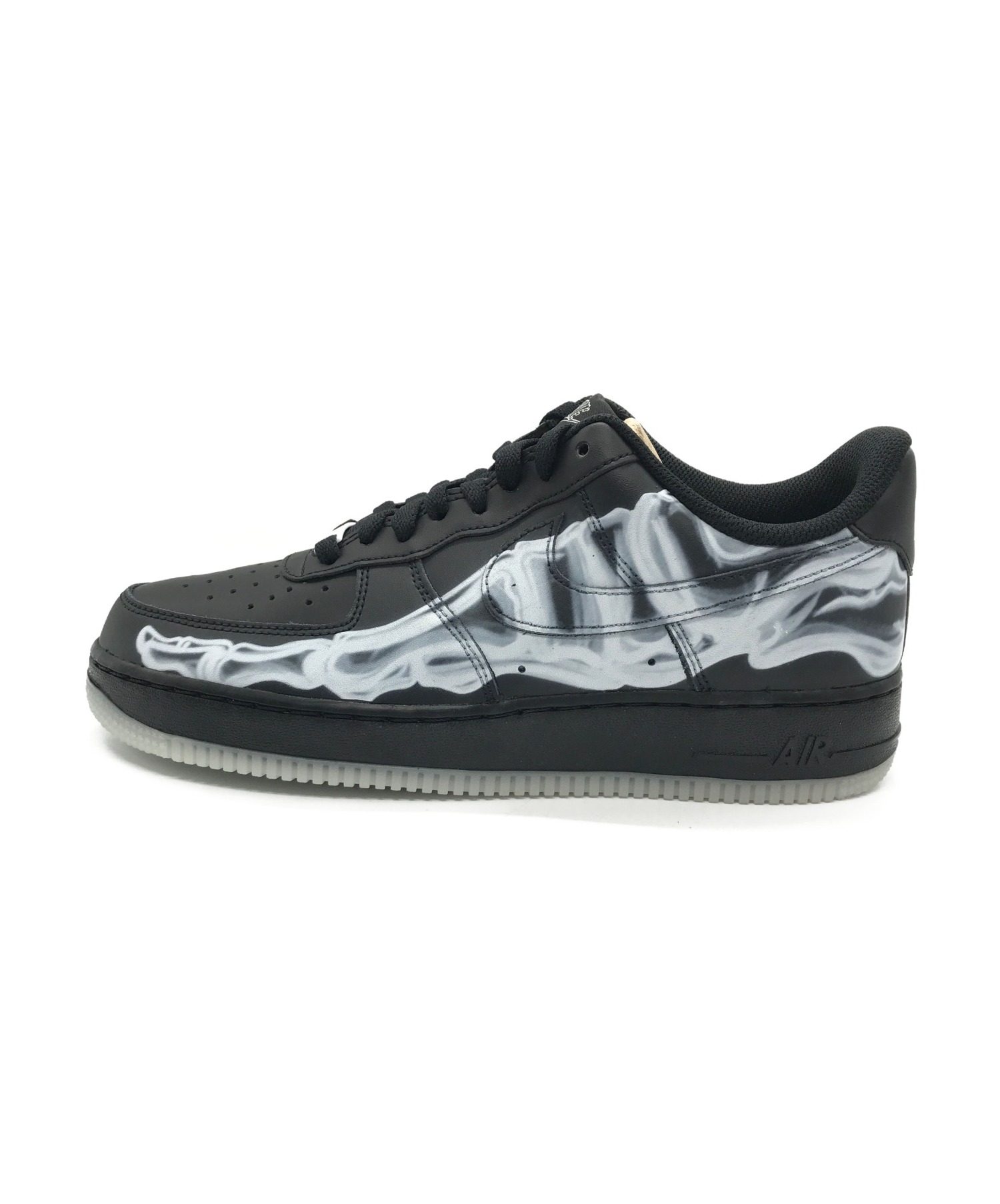 中古・古着通販】NIKE (ナイキ) AIR FORCE 1 07 SKELETON QS ブラック