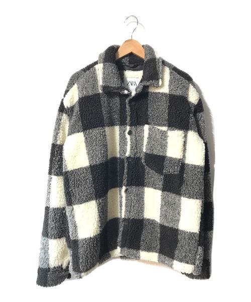 【中古・古着通販】ZARA (ザラ) エコボアBFチェックCPO