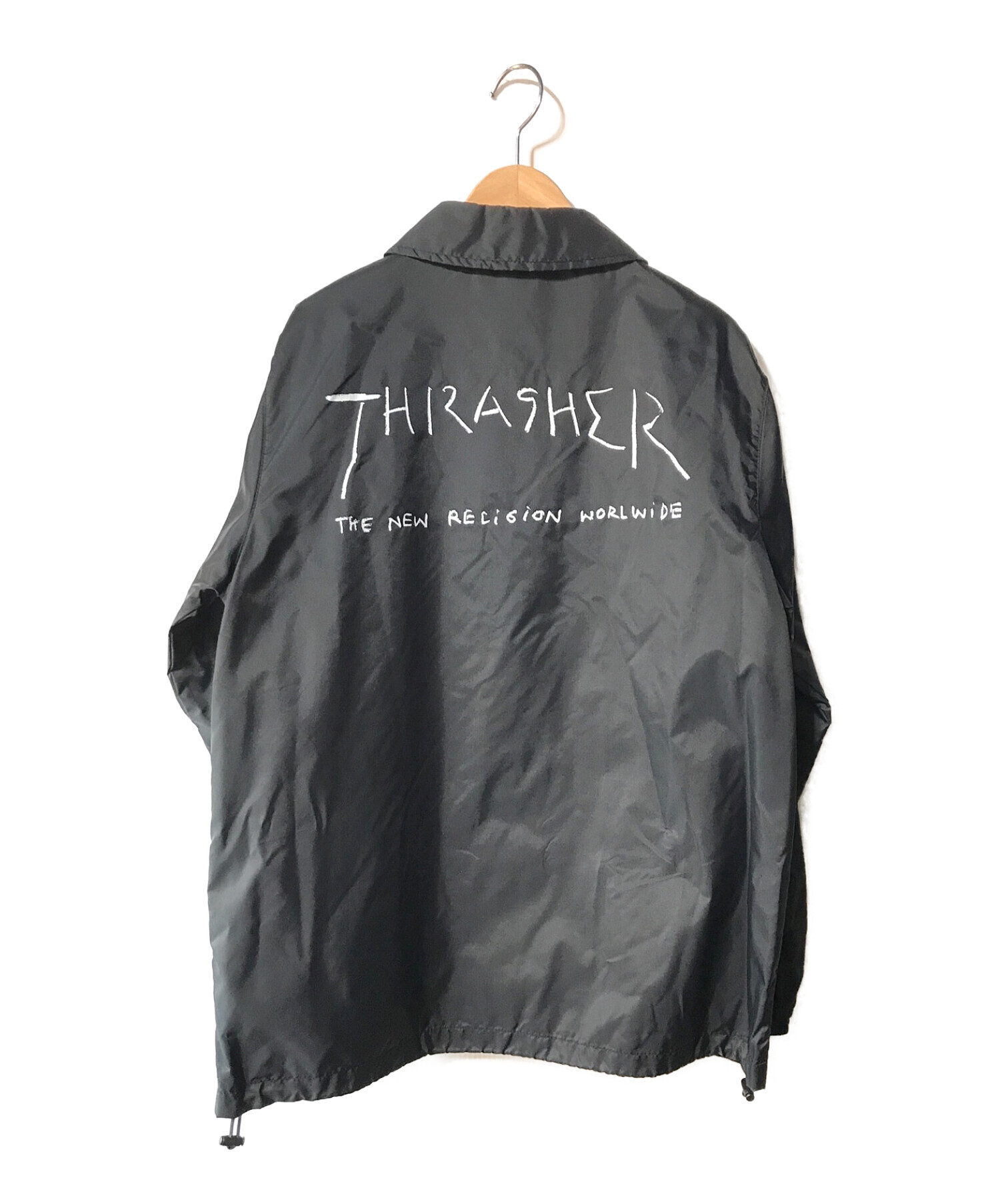THRASHER (スラッシャー) コーチジャケット ブラック サイズ:S
