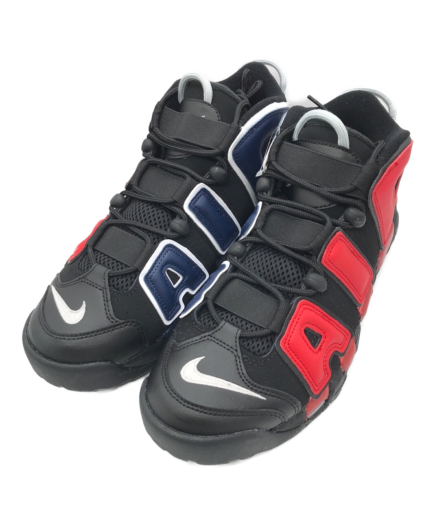 NIKE (ナイキ) AIR MORE UPTEMPO 96 ブラック×レッド サイズ:27cm