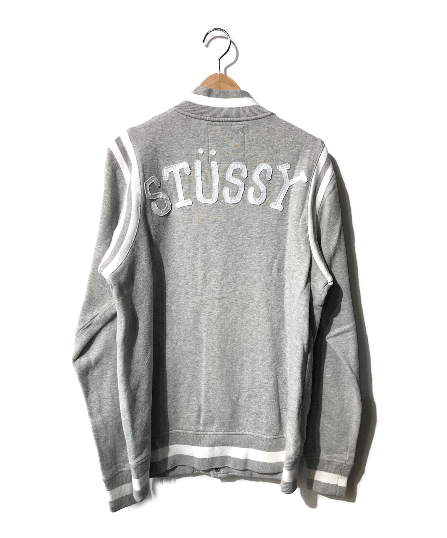 stussy (ステューシー) スナップスタジャン グレー サイズ:Ⅿ