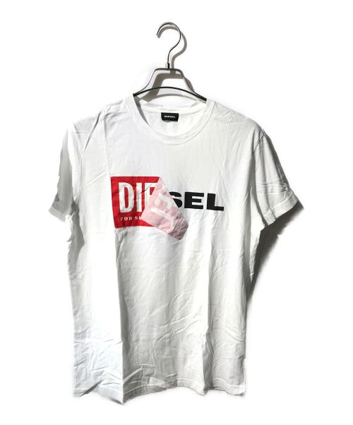 【中古・古着通販】DIESEL (ディーゼル) 新旧めくれロゴTee