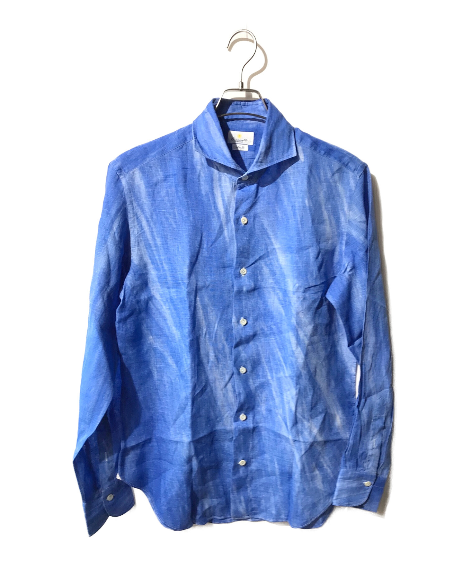 giannetto (ジャンネット) リネンシャツ ブルー サイズ:41
