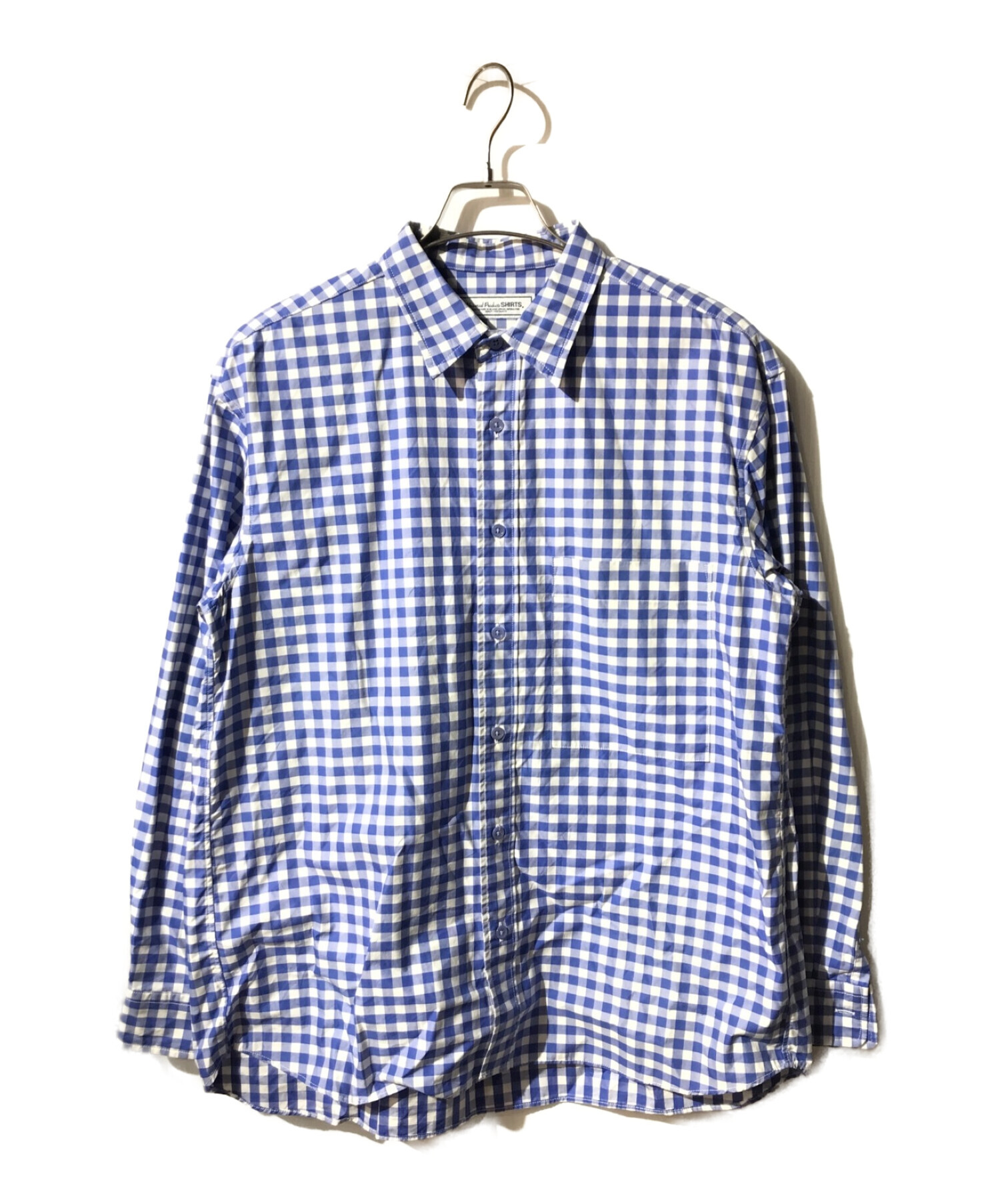 UNIVERSAL PRODUCTS. (ユニバーサルプロダクツ) REGULARCOLLARCHECKSHIRT ネイビー サイズ:2