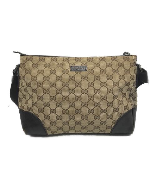 中古・古着通販】GUCCI (グッチ) GGキャンバスショルダーバッグ