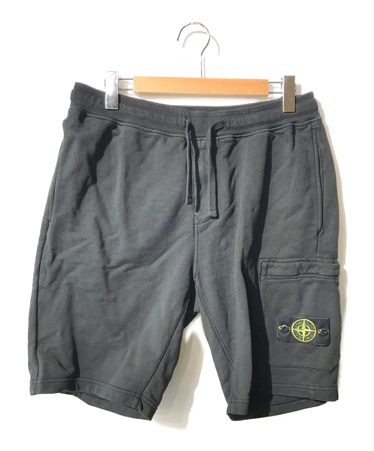 STONE ISLAND (ストーンアイランド) CARGO BERMUDA SHORTS ブラック サイズ:L