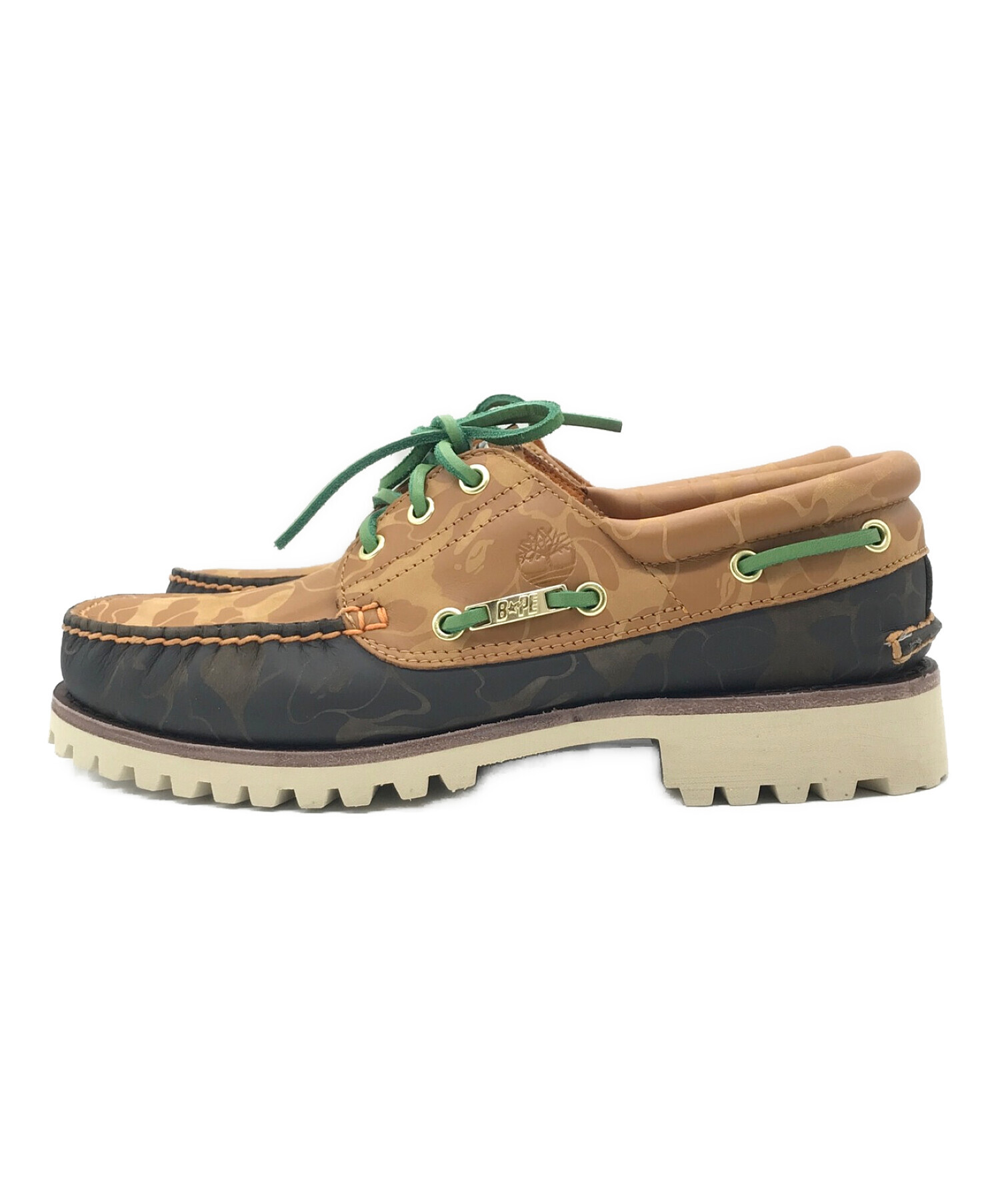 中古・古着通販】BAPE × TIMBERLAND (ベイプ×ティンバーランド) AUTHENTICS 3-EYE LUG ブラウン  サイズ:US8.5W｜ブランド・古着通販 トレファク公式【TREFAC FASHION】スマホサイト