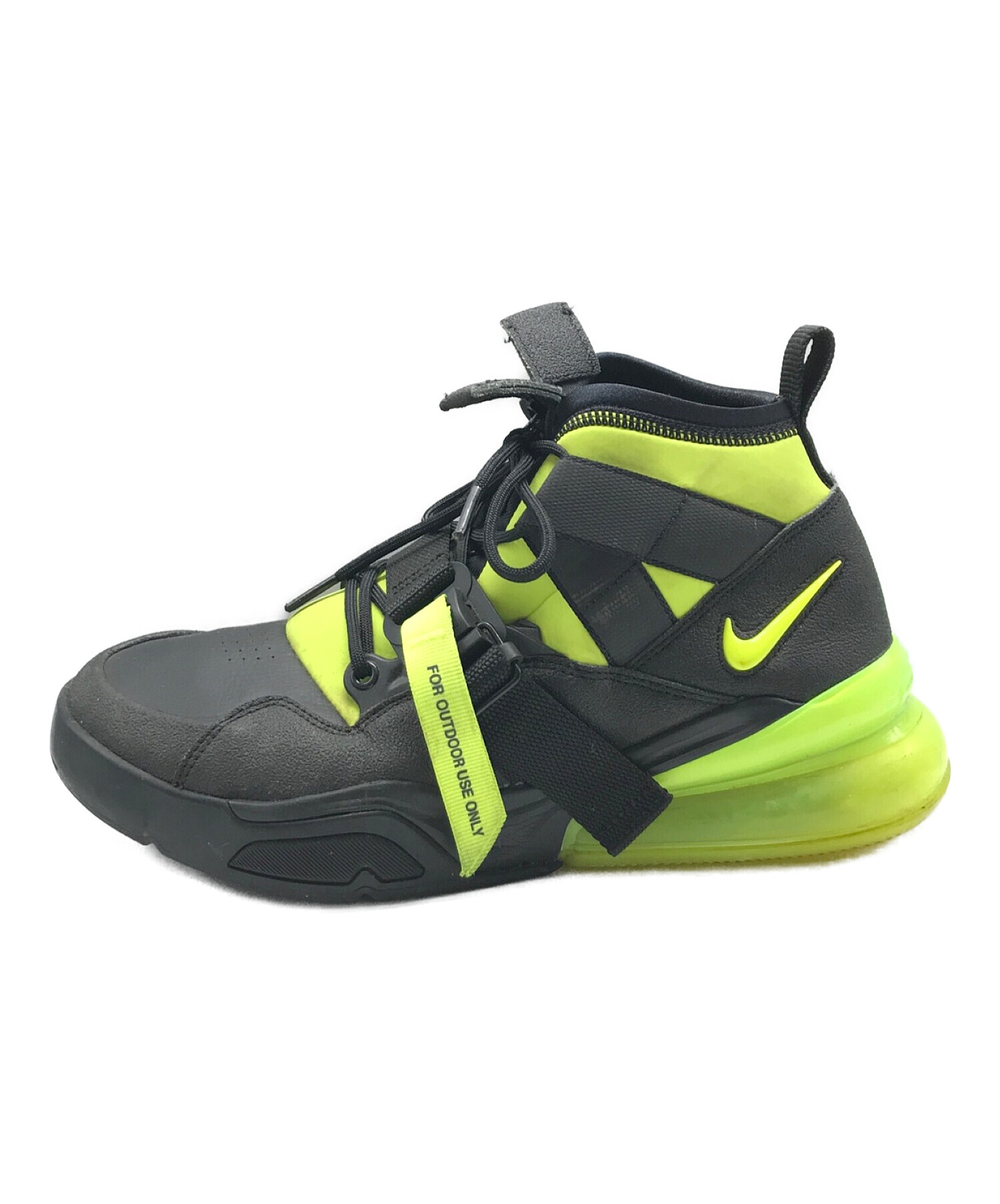 NIKE (ナイキ) AIR FORCE 270 UTILITY ブラック×イエロー サイズ:26.5cm