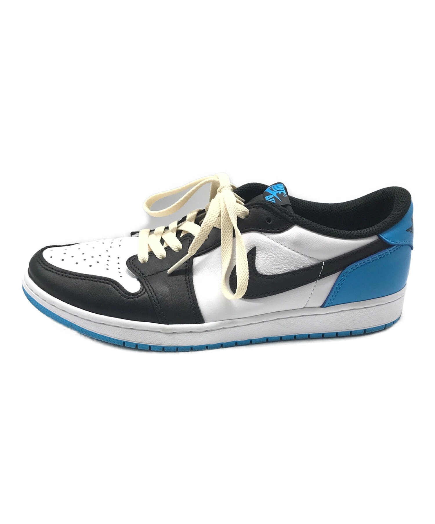 NIKE (ナイキ) Air Jordan 1 Low OG Black and Dark Powder Blue/UNC サイズ:28.5cm