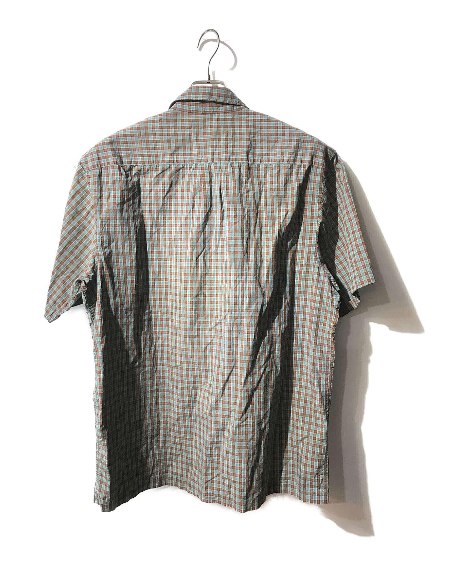 Supreme (シュプリーム) 19ss plaid s/s shirt ブラウン×グリーン サイズ:L
