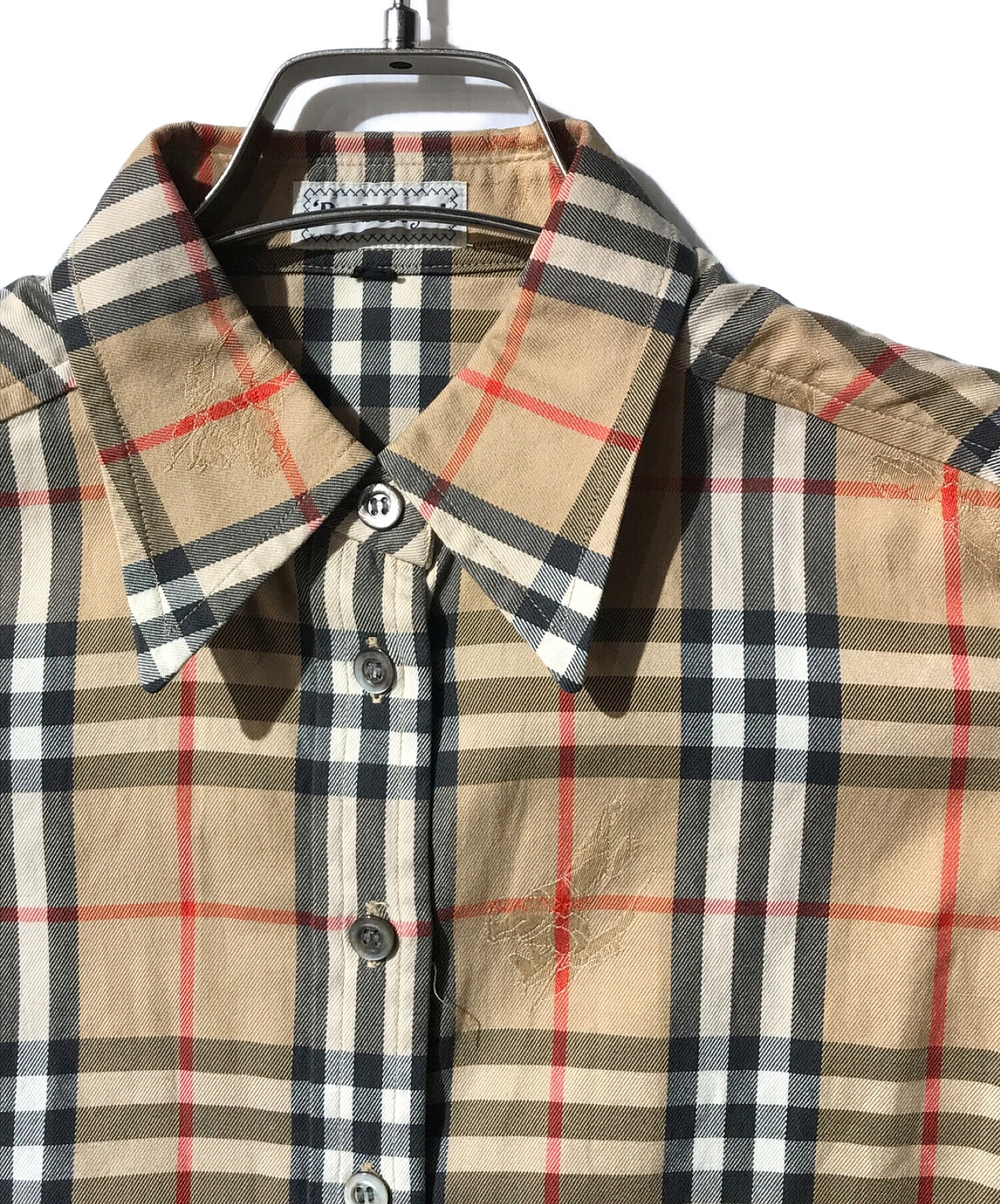 中古・古着通販】Burberry's (バーバリーズ) チェックシャツ ベージュ