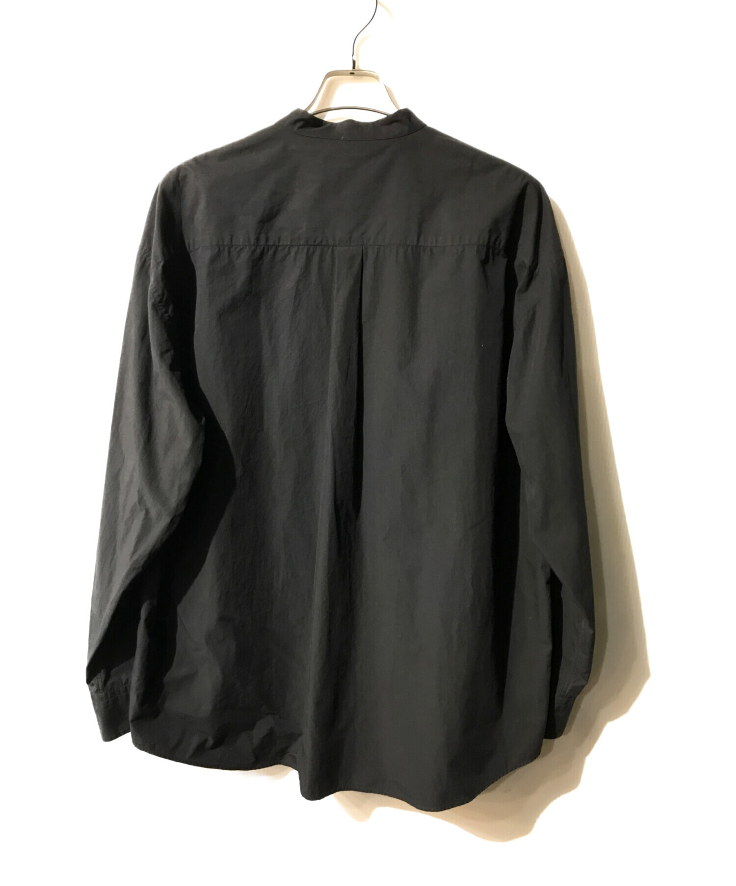 stein (シュタイン) OVERSIZED BAND COLLAR SHIRT ブラック サイズ:S