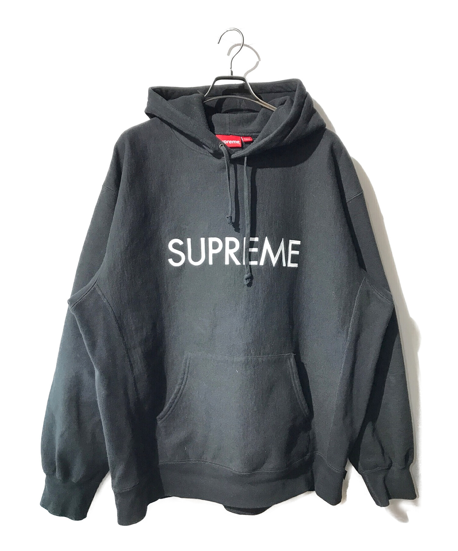 Supreme (シュプリーム) Capital Hooded Sweatshirt ブラック サイズ:XXL