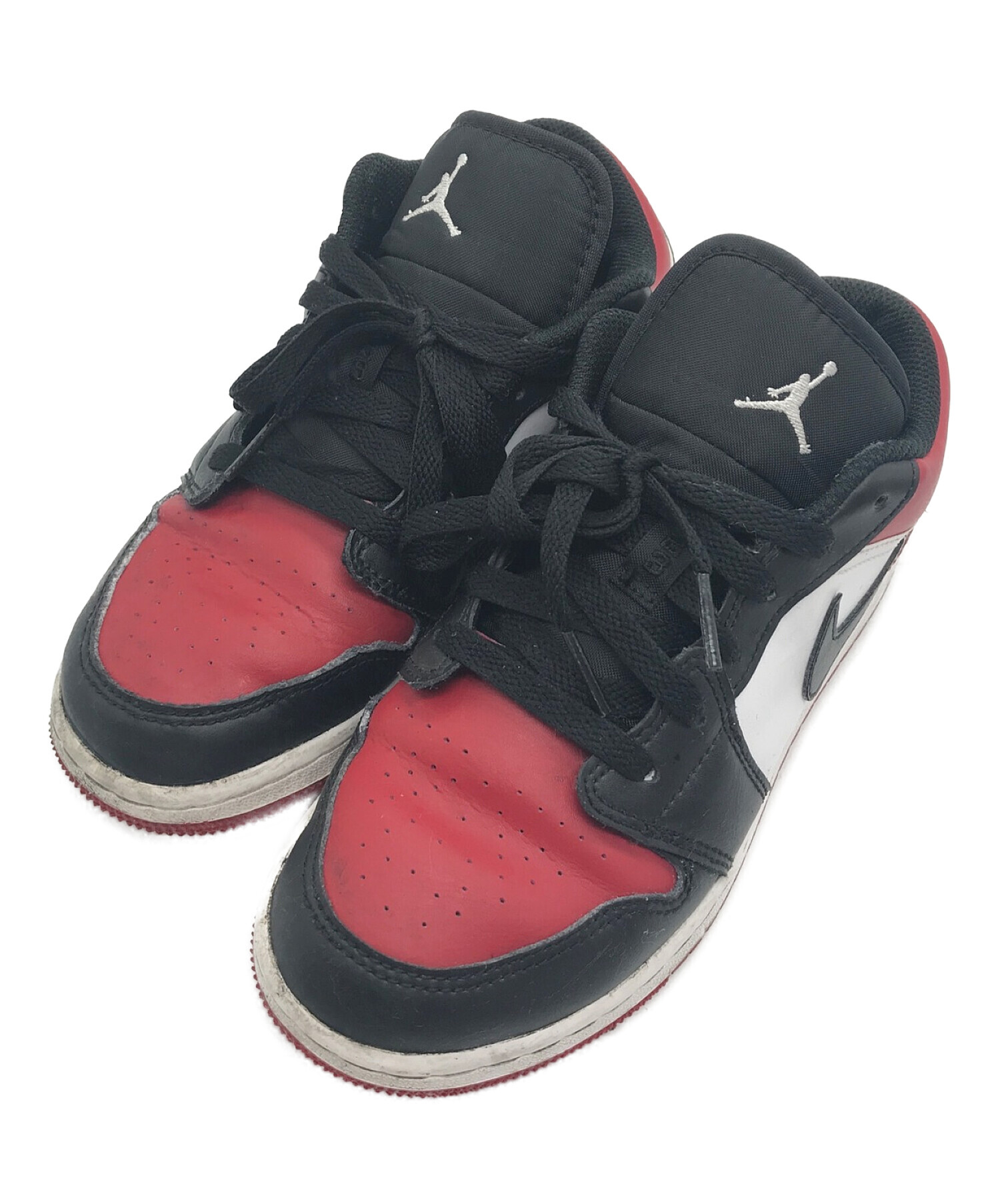 中古・古着通販】NIKE (ナイキ) Air Jordan 1 Low GS Bred Toe レッド