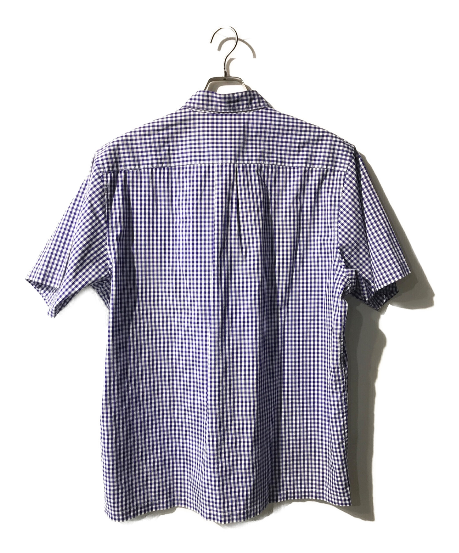 Supreme (シュプリーム) Gingham S/S Shirt/ギンガムチェックシャツ ブルー×ホワイト サイズ:L