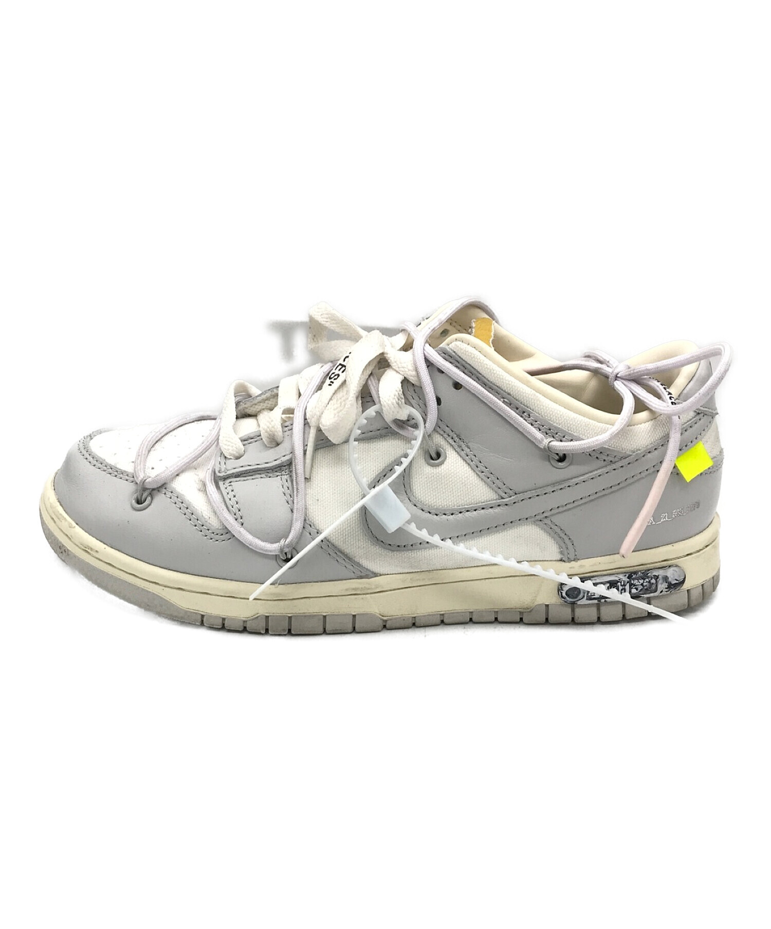 NIKE (ナイキ) OFFWHITE (オフホワイト) DUNK LOW 1 OF 50'49' / ローカットスニーカー グレー サイズ:26cm