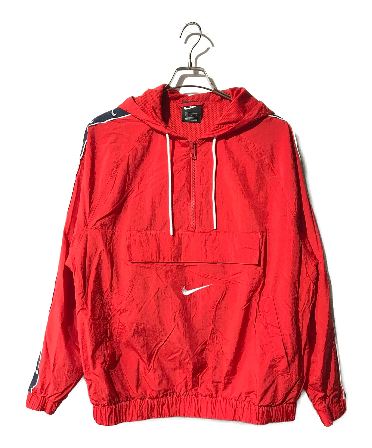 中古・古着通販】NIKE (ナイキ) アノラックウーブンジャケット レッド