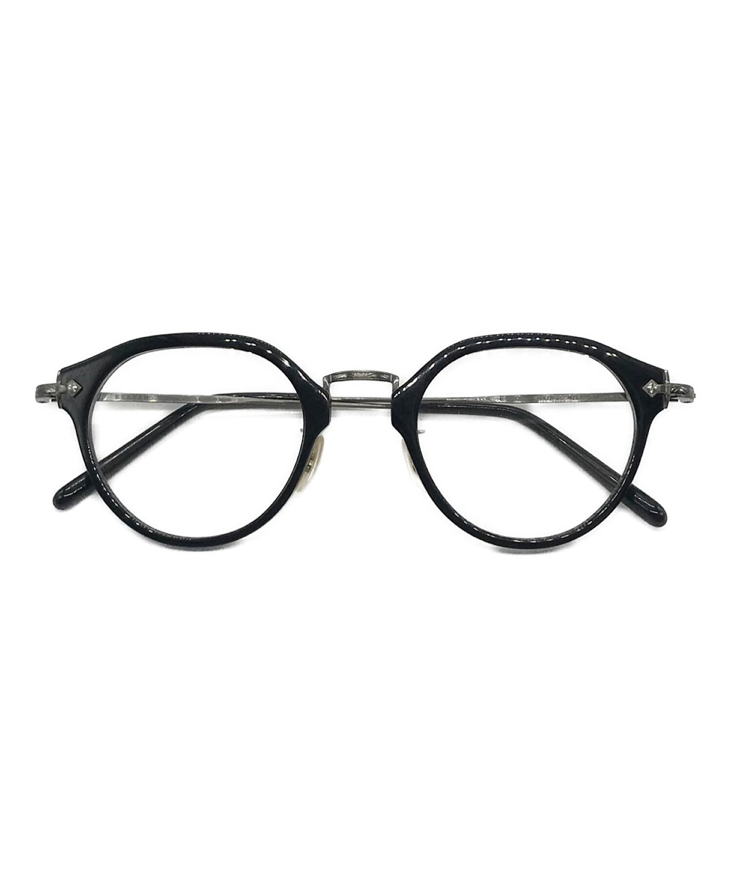 EYEVAN (アイヴァン) 伊達眼鏡 ブラック サイズ:47 □23-145