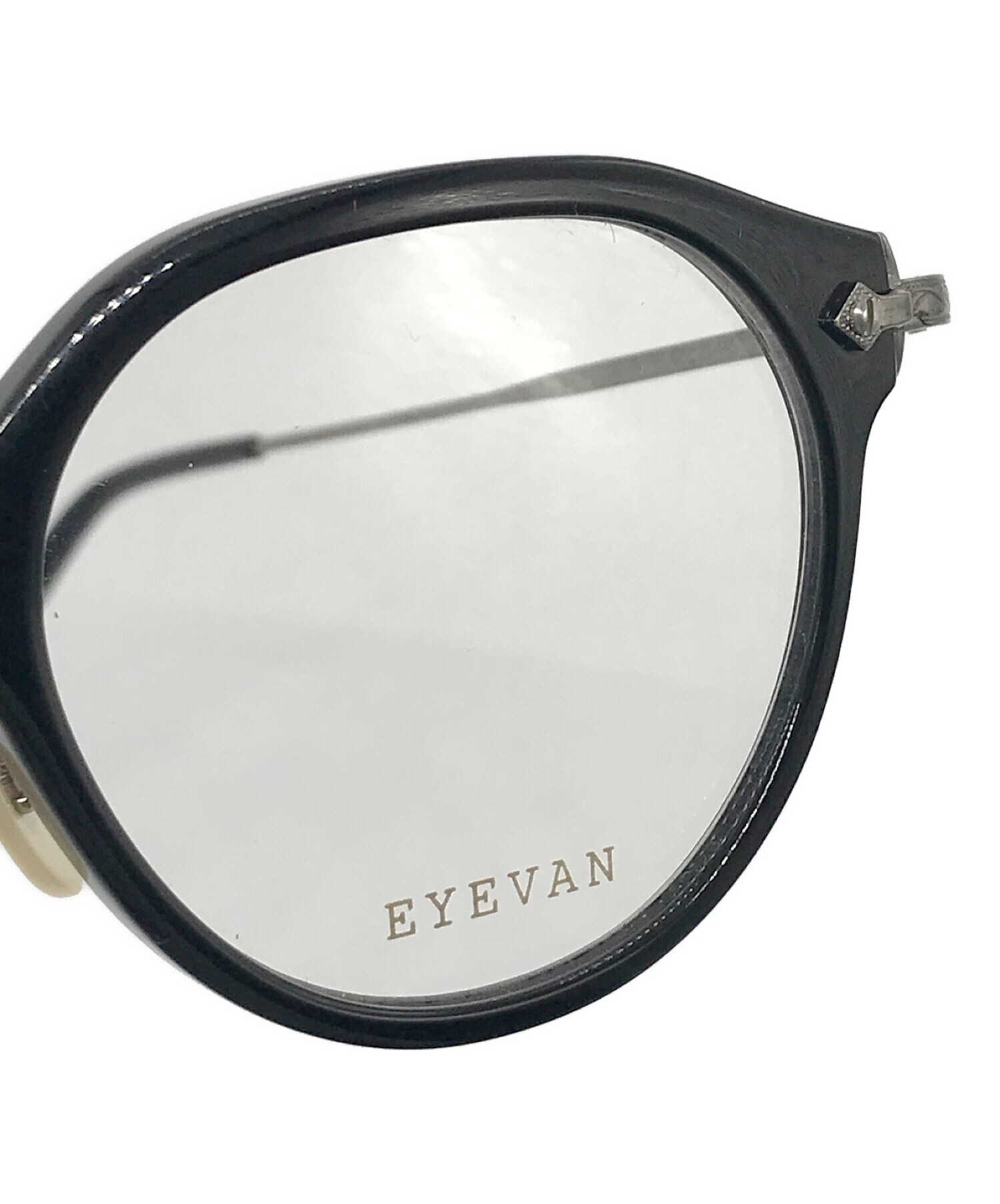 EYEVAN (アイヴァン) 伊達眼鏡 ブラック サイズ:47 □23-145