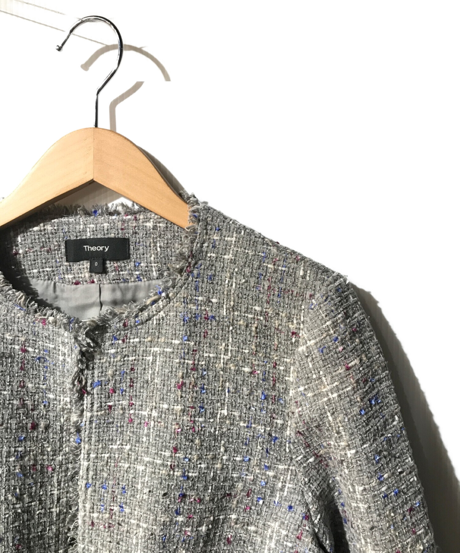 中古・古着通販】theory (セオリー) MULTI TWEED/FEMININE JKT/ノー