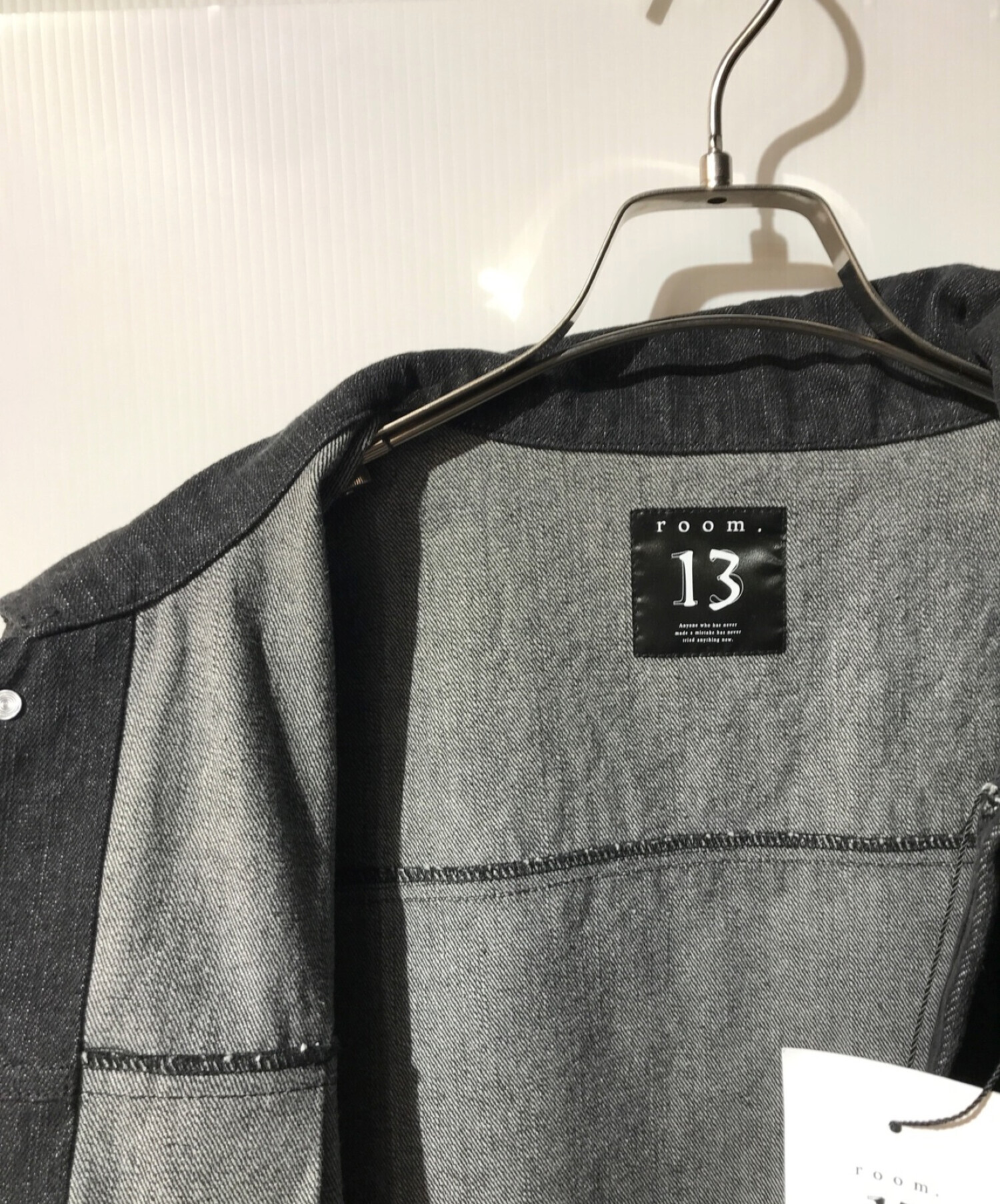 ROOM.13 (ルームサーティーン) Graphic Denim Jacket インディゴ サイズ:S 未使用品