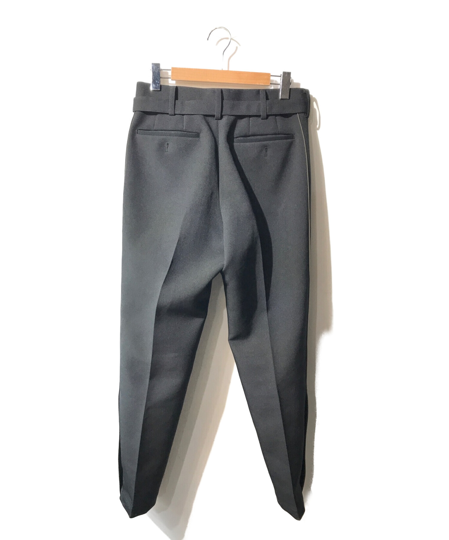 中古・古着通販】sacai (サカイ) Technical Jersey Pants ブラック