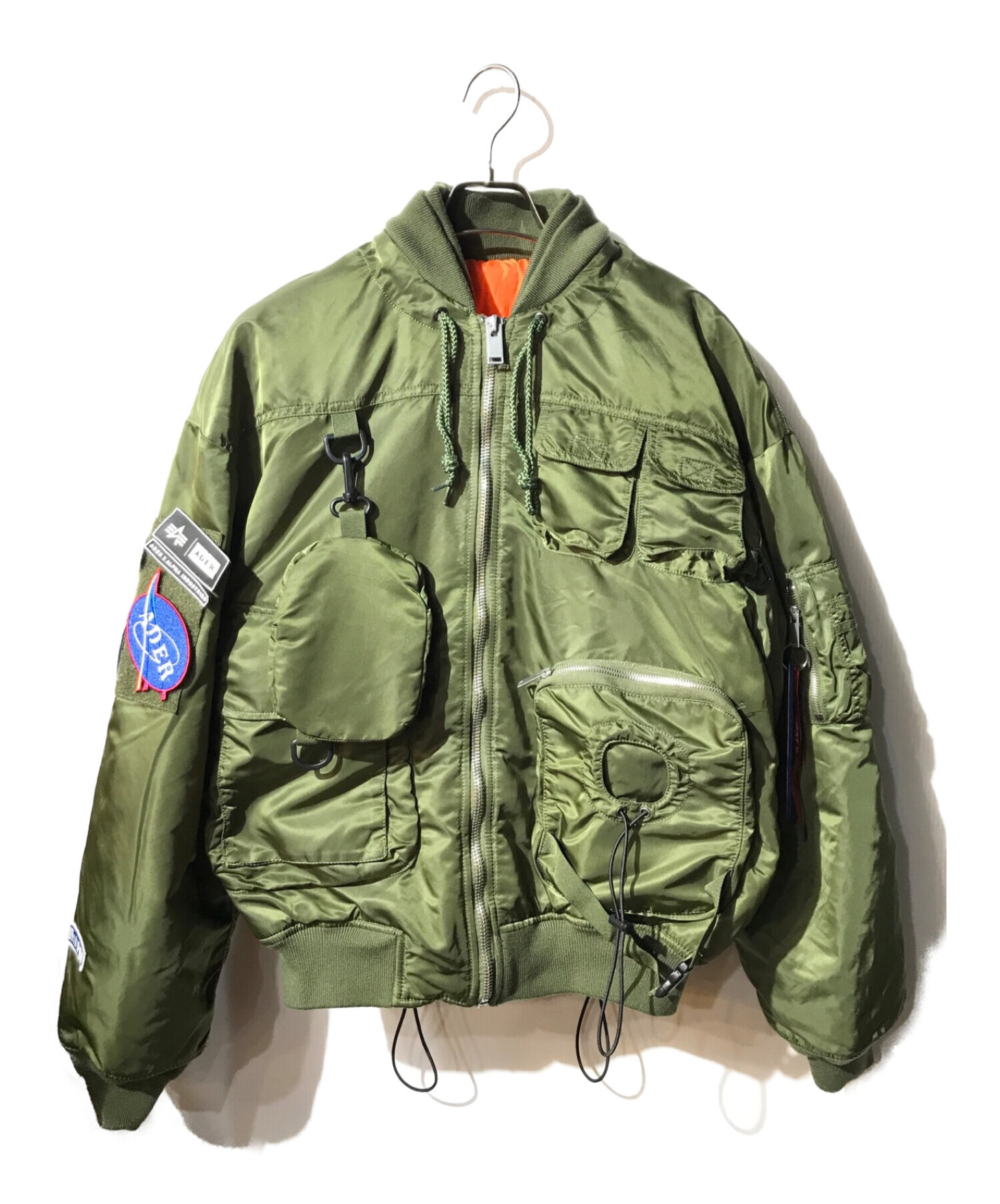 ADER error (アーダーエラー) ALPHA (アルファ) コラボＭＡ-1ジャケット カーキ サイズ:FREE