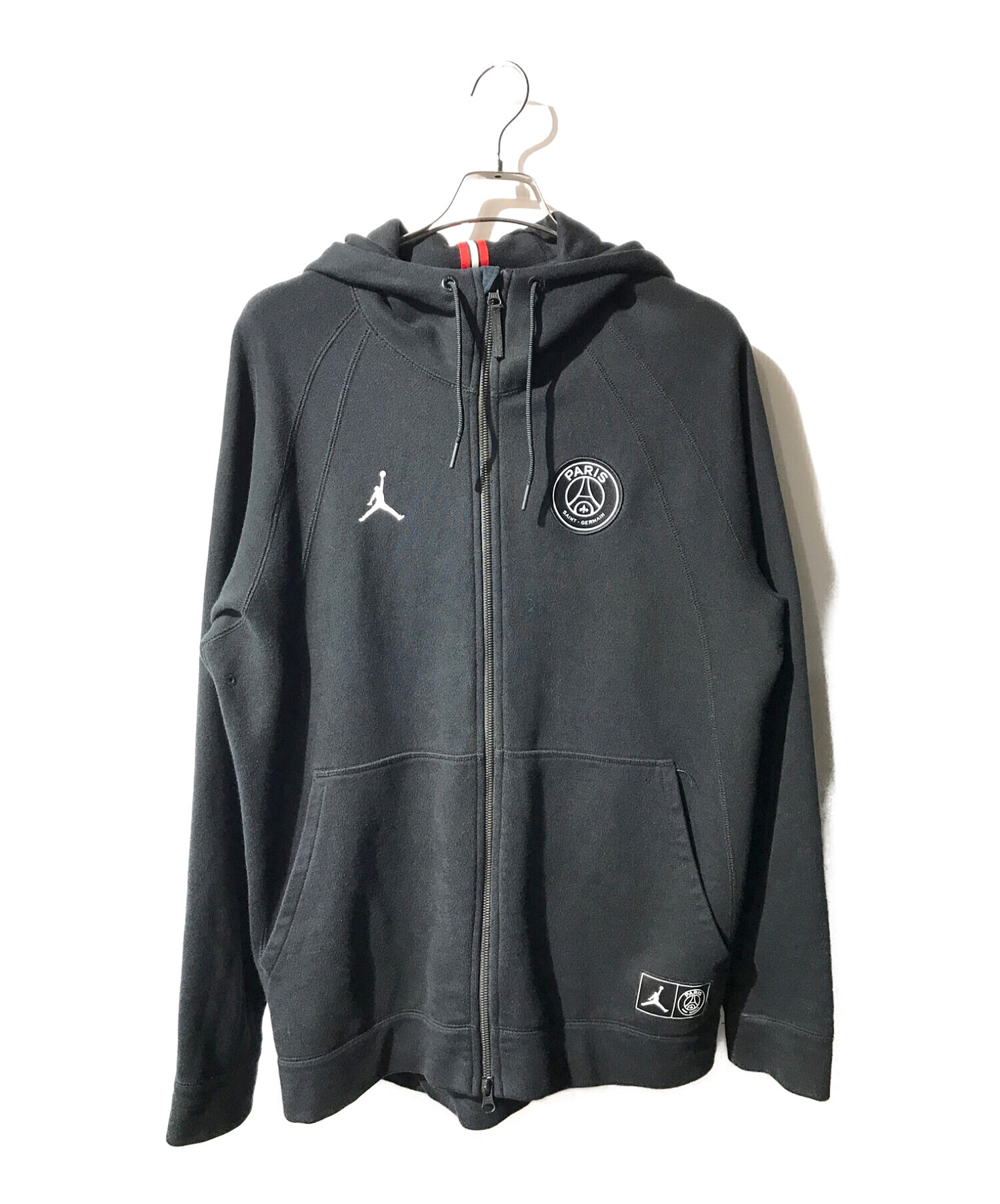 JORDAN (ジョーダン) PARIS SAINT-GERMAIN (パリサンジェルマン) AIR JORDAN PARIS  SAINT-GERMAIN FULL ZIP HOODIE ブラック サイズ:XXL