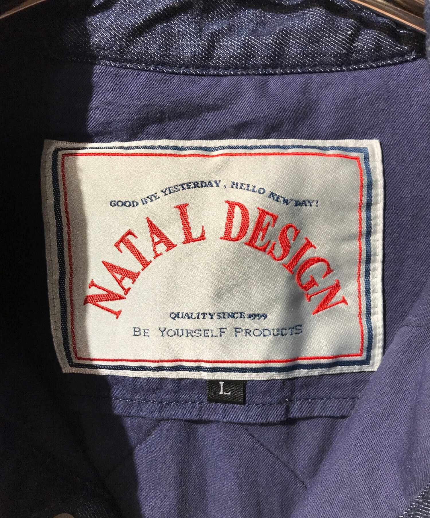 NATAL DESIGN (ネイタルデザイン) QUILTED SHIRTS/キルテッドシャツ インディゴ サイズ:L