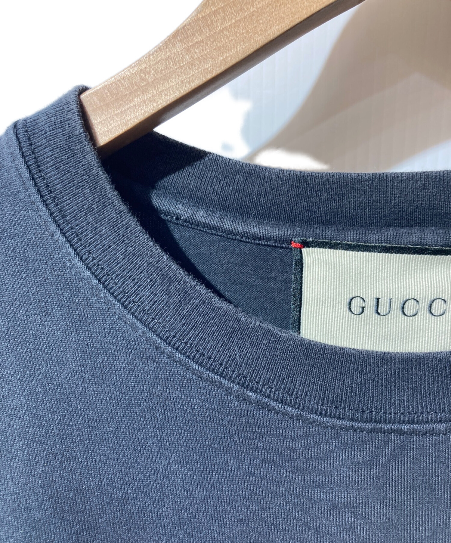 中古・古着通販】GUCCI (グッチ) ブレードプリントTシャツ ブラック