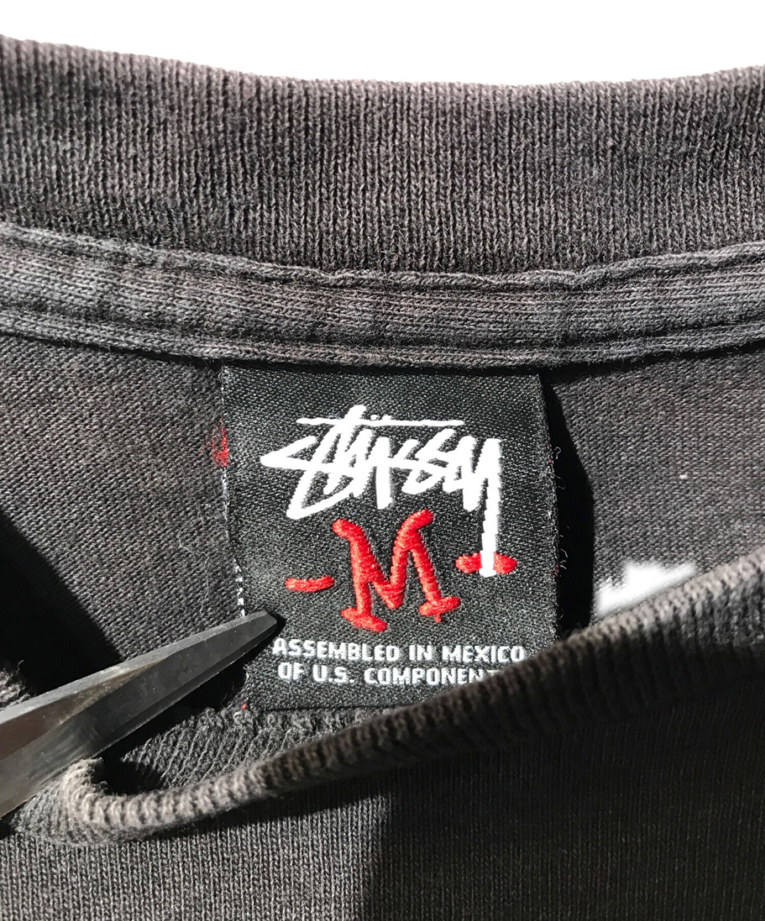 中古・古着通販】stussy (ステューシー) プリントTシャツ ブラック