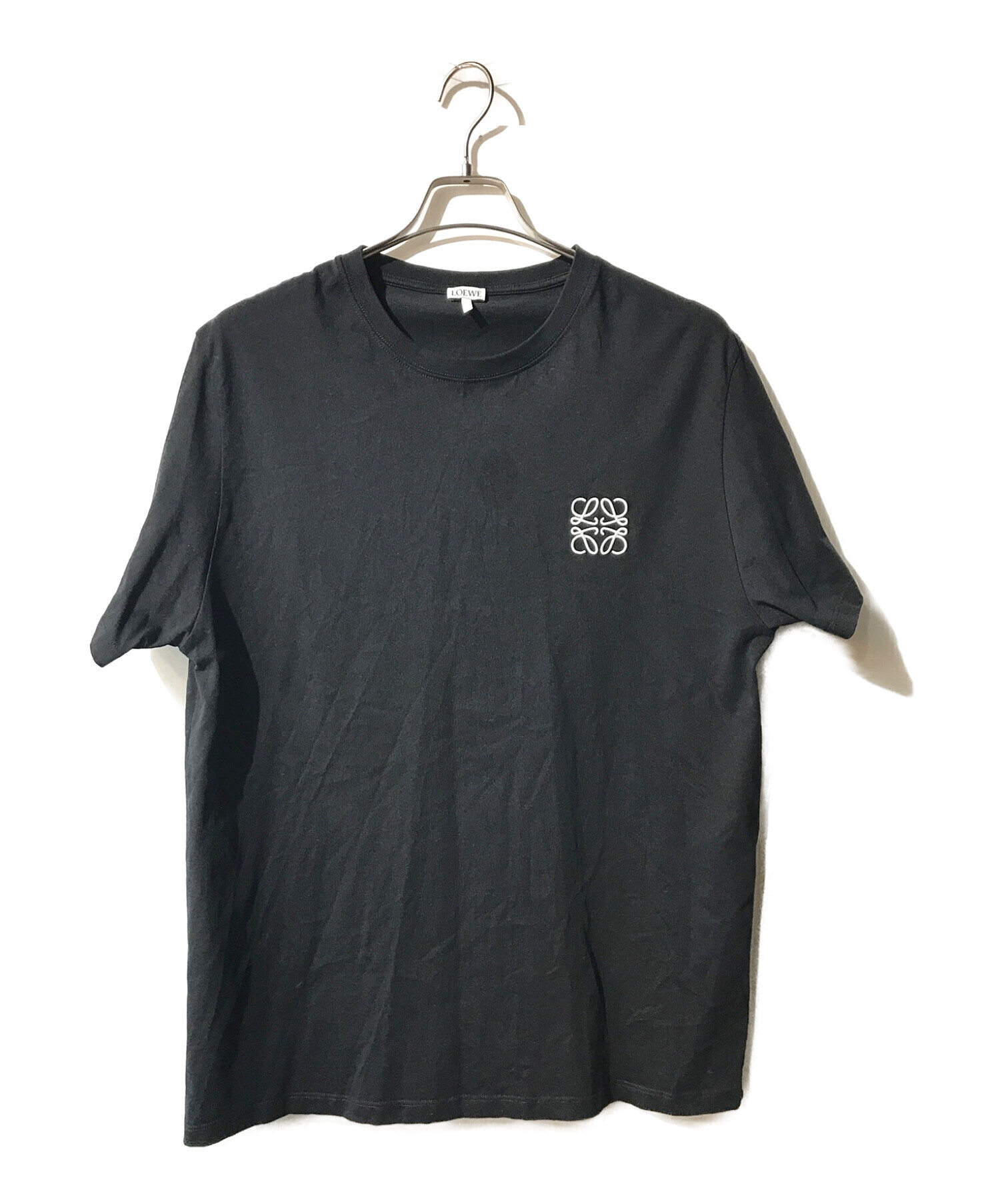 LOEWE (ロエベ) アナグラム ワンポイントアナグラム Tシャツ ブラック サイズ:XL