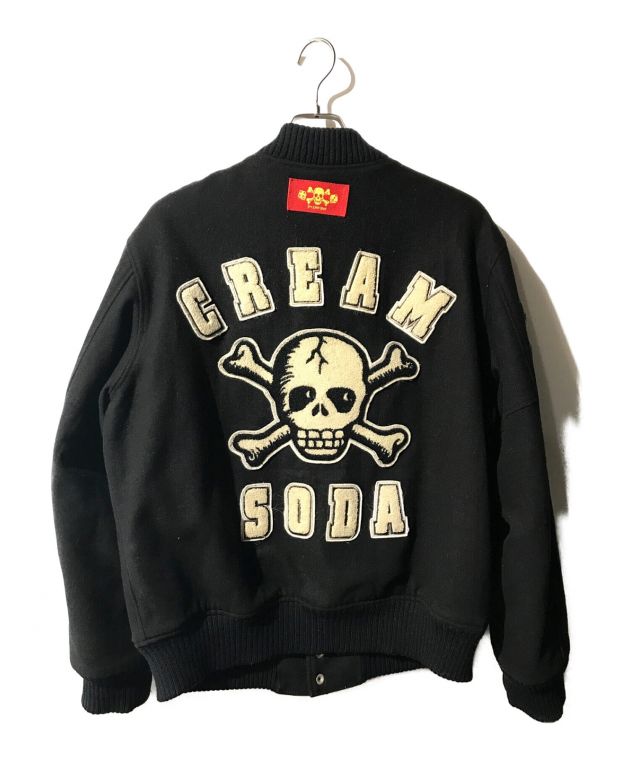 中古・古着通販】CREAM SODA (クリームソーダ) ピングドラゴン スカル ワッペン スタジャン ブラック サイズ:L｜ブランド・古着通販  トレファク公式【TREFAC FASHION】スマホサイト