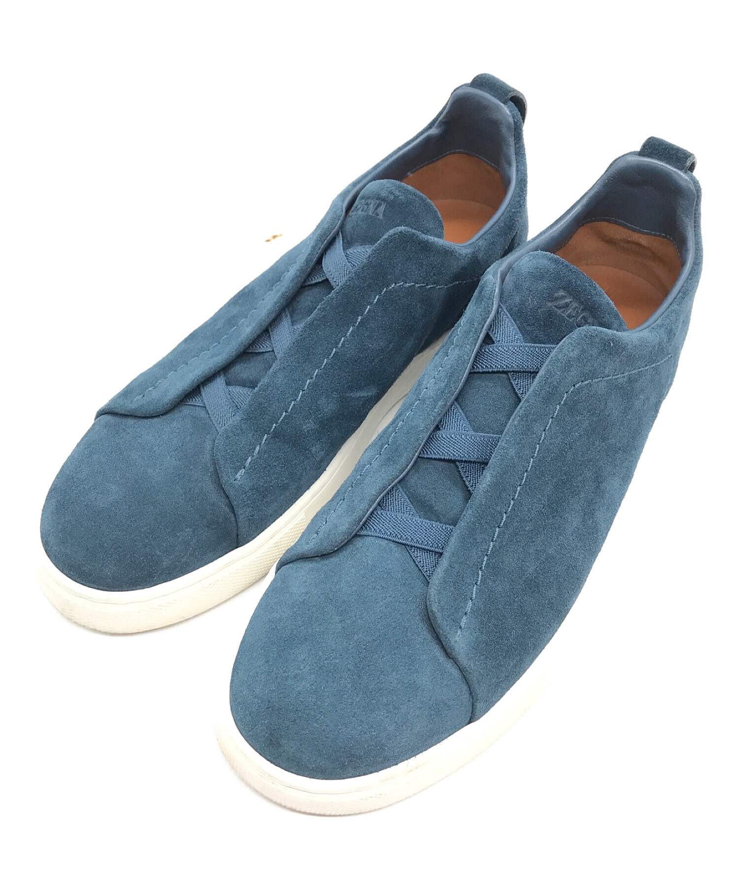 Ermenegildo Zegna (エルメネジルド・ゼニア) TRIPLE STITCH LOW-TOP Sneakers ネイビー サイズ:６1/2