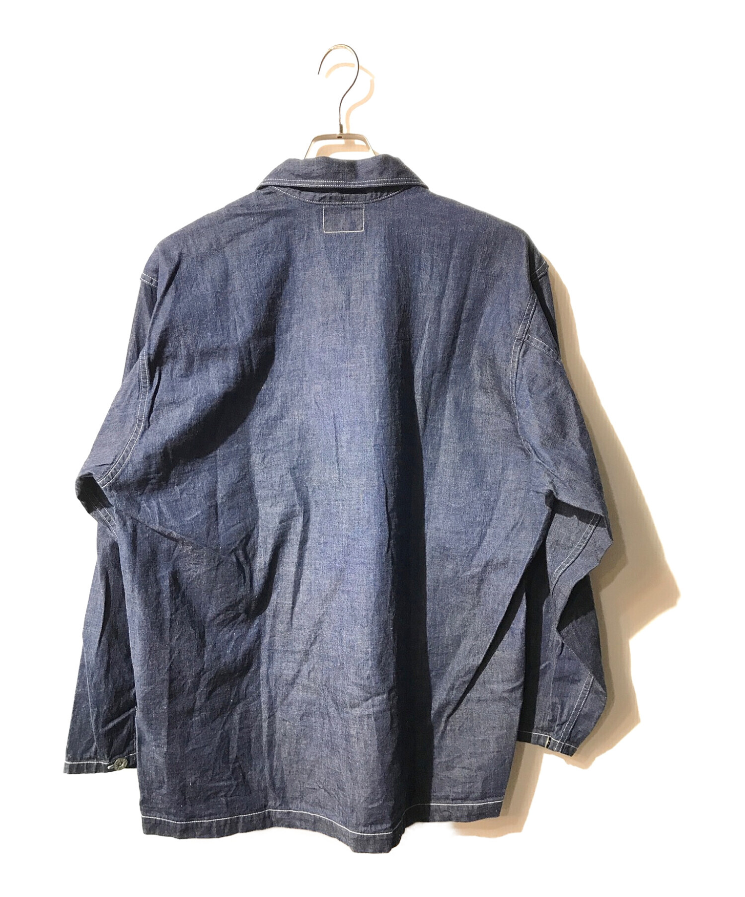 WORKERS (ワーカーズ) Pullover US ARMY Denim/デニムシャツ インディゴ サイズ:XL