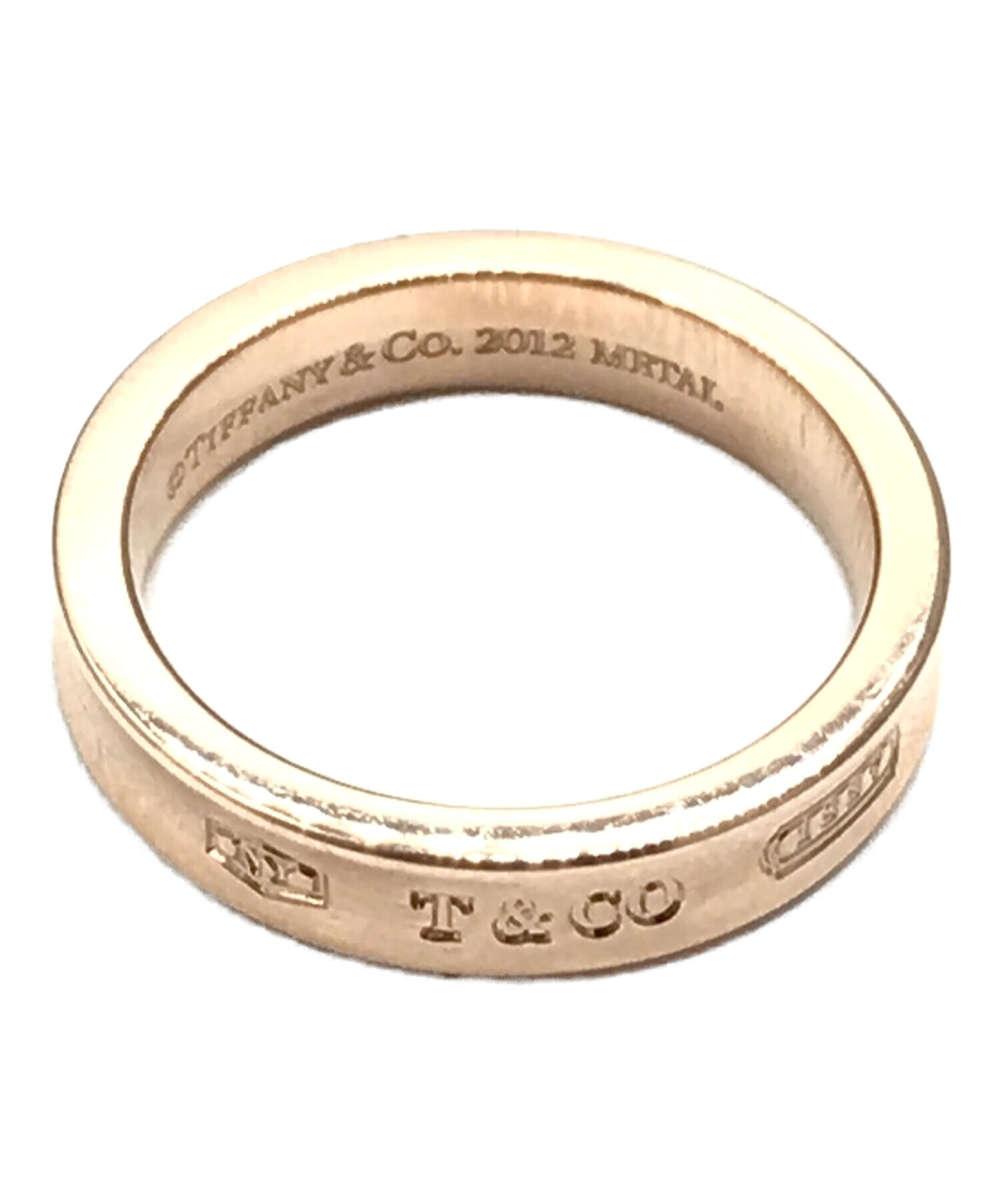 ティファニー ルベドメタル 1837 ナローリング 指輪 約7号 ピンクゴールド-