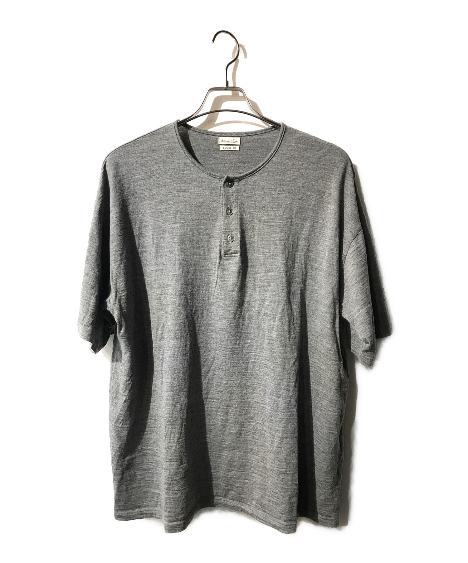 中古・古着通販】STEVEN ALAN (スティーブンアラン) HENLEY NECK SHORT