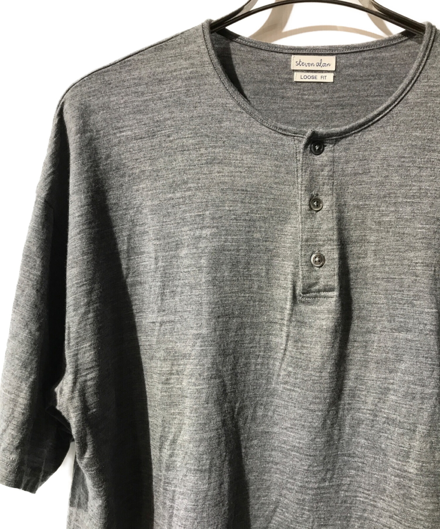 中古・古着通販】STEVEN ALAN (スティーブンアラン) HENLEY NECK SHORT